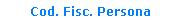 Codice FIscale Persona